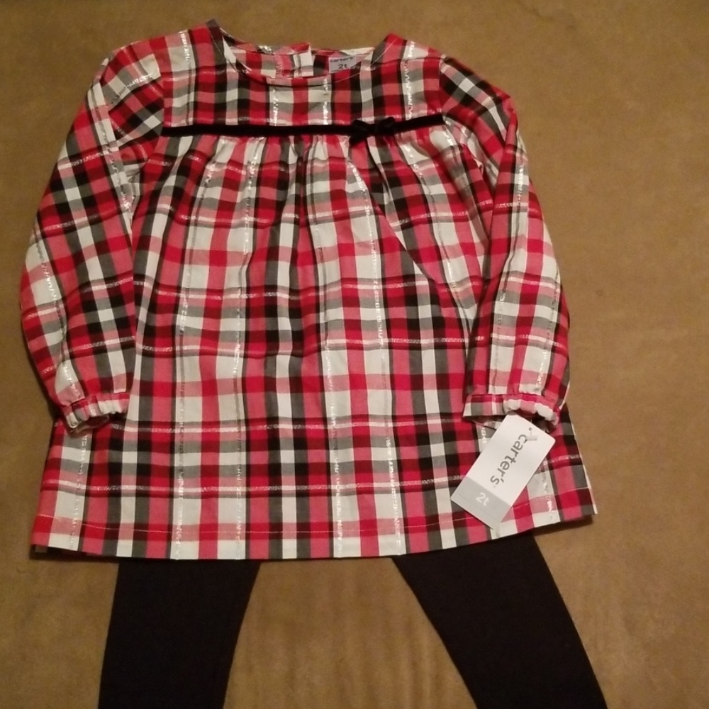 NWT Red, White and Black Carter's Outfit